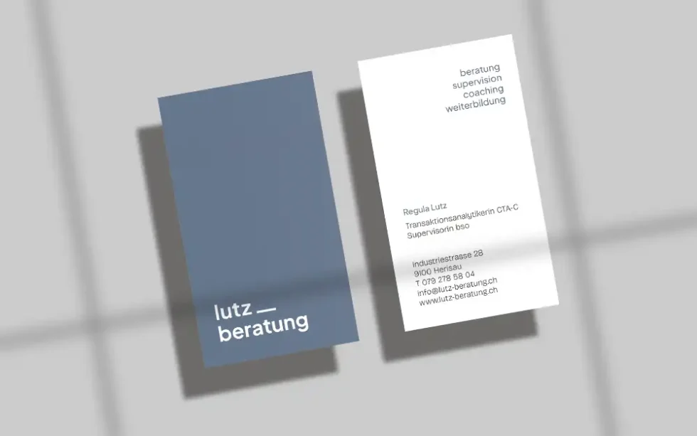 Lutz Beratung Visitenkarten